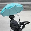 Children's umbrella for child carriage can bend baby trolley at will to prevent ultraviolet sunshade umbrella