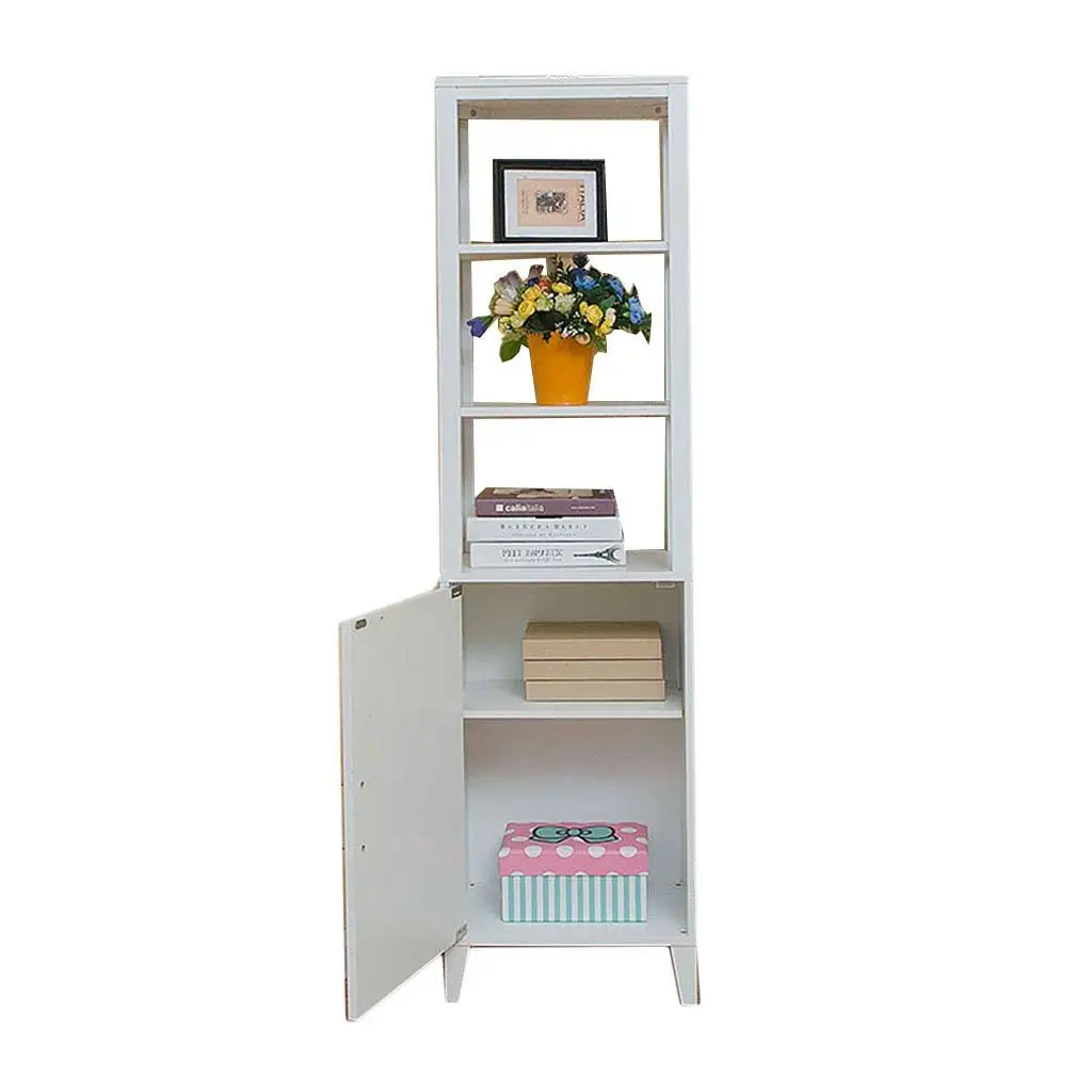 Living room cabinet corner cabinet storage cabinet, bathroom floor cabinet storage cabinet, foyer cabinet storage partition cabinet (Color : White, Size : 4330157cm)