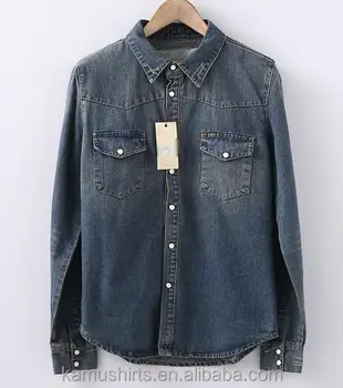 camisas jeans para hombres