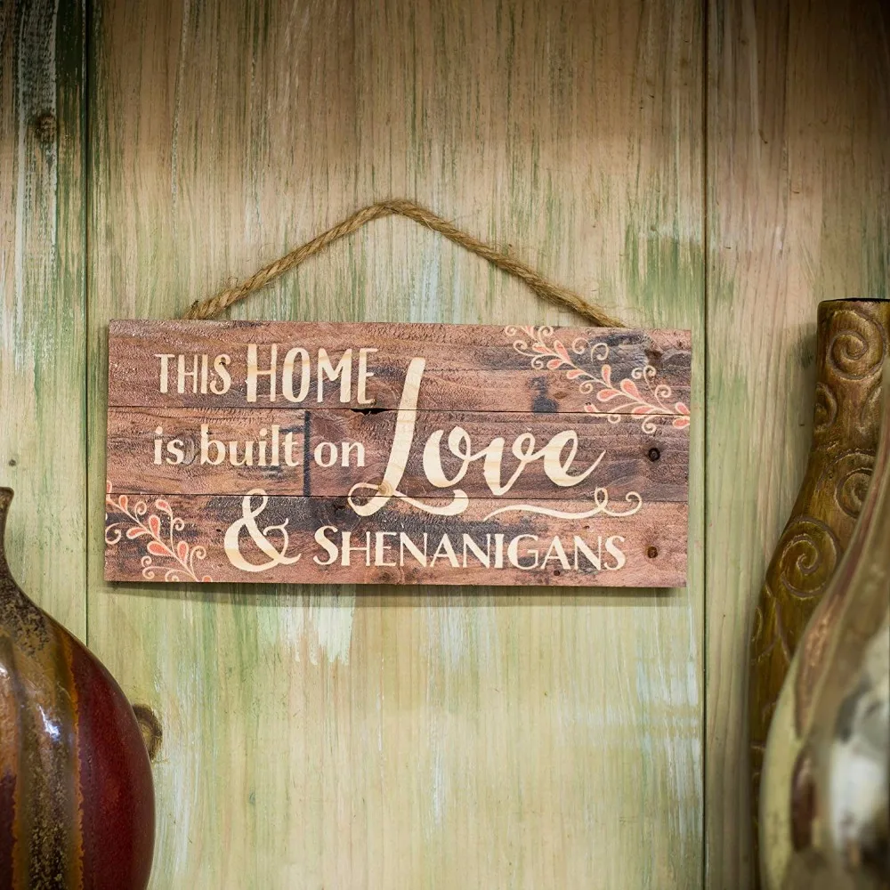 5 X 10 Custom Vintage Distressed Hanging Wood Plank Sign Buy Wood
