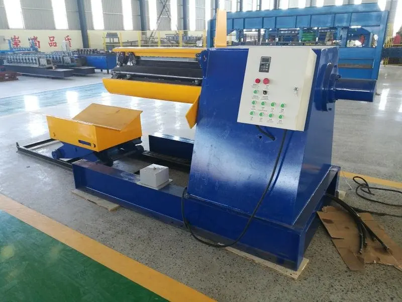 Automatic Steel Sheet Decoiling Machine/Hydraulic Decoiler with Trolley