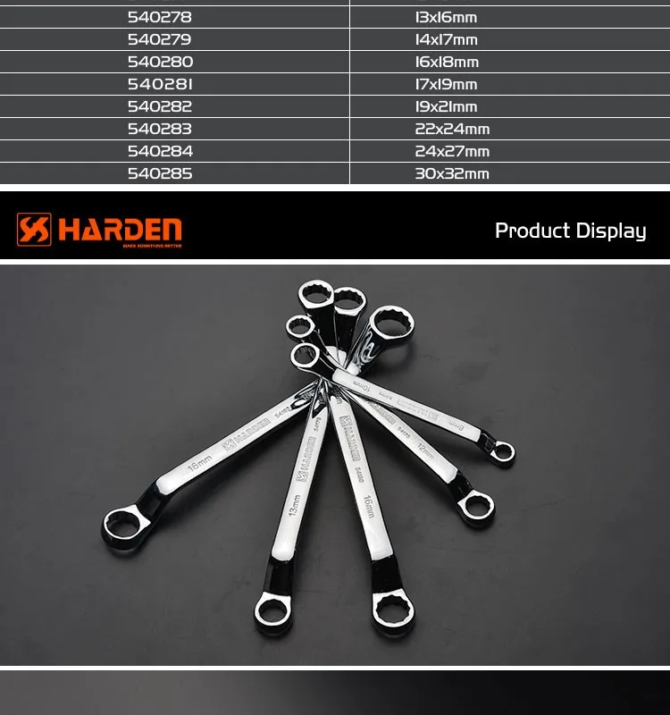 Professional Commercial Electric Hand Tools 6 Point Crv Ring Spanner