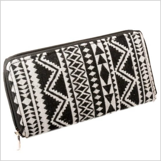 

Wholesale dropshipping customized cash holder canvas zipper women wallet, As shown