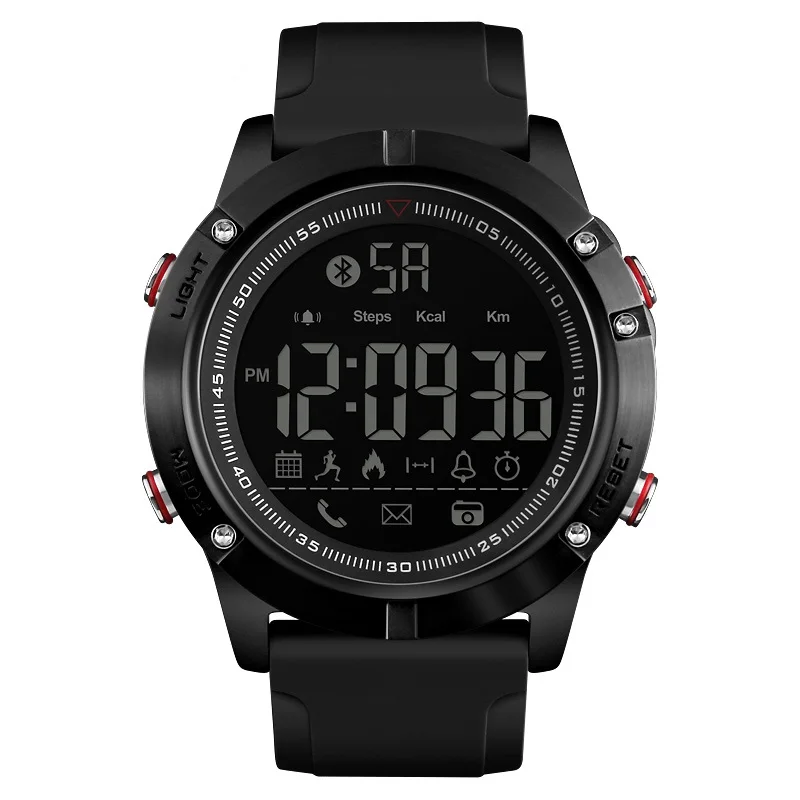 

SKMEI Men Watch 1425 Fashion Bluetooth Smart Watch Pedometer Calorie Watches Men Wrist Digital LED Wristwatch Relogio Masculino, 1-color