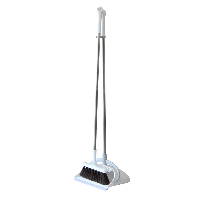 New Product Wholesale Long Handle Stainless Steel Broom And Dustpan Set
