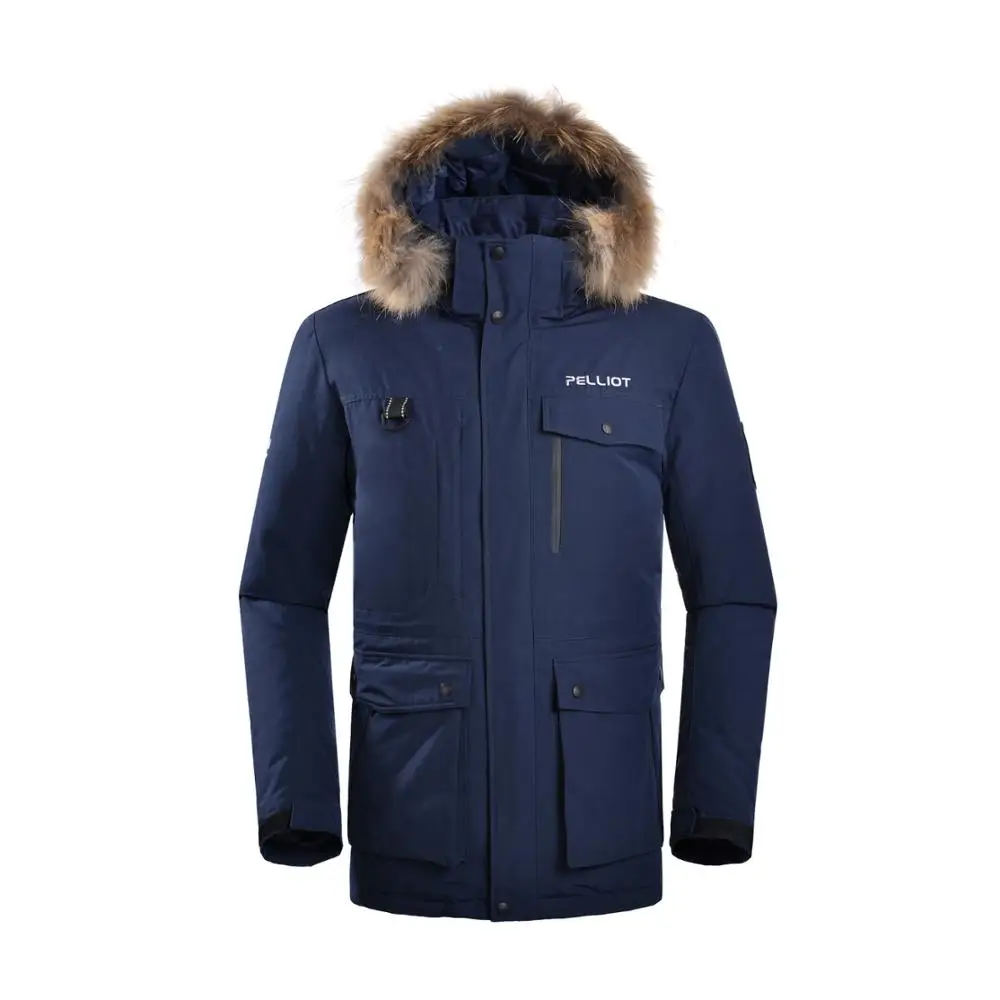 

2017 Custom Logo High Quality Down Feather Jacket Mens Winter Parka Coat