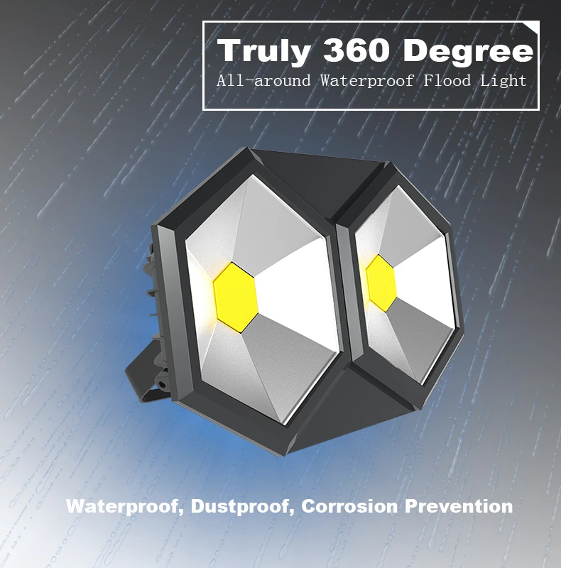 Combine 50 watt to 350 watt waterproof IC driver COB 100w flood light fixture