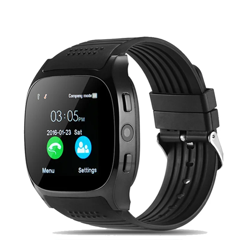 Hot Selling Smartwatch with SIM card for 2G GSM Phone Call TF Card Camera T8 Smart Watch 2018