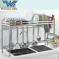 

Household Kitchen Stainless Steel Metal Storage Bowl Utensil Wall Plate Tray Rack Drain Dish Drying Rack