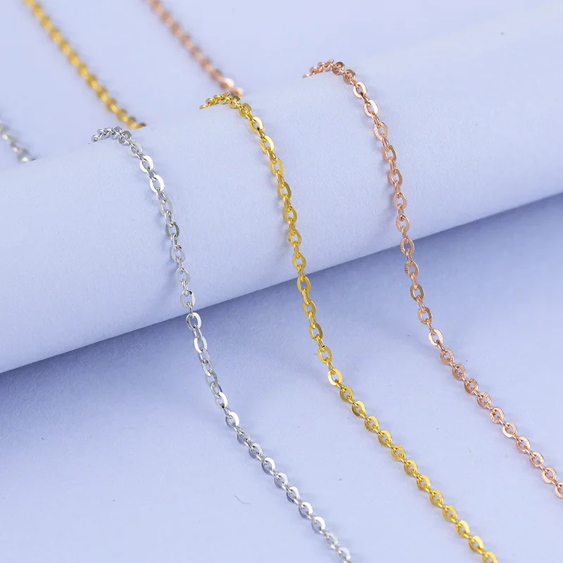 

Hot Sales Base Chain 925 Sterling Silver Jewelry 1MM*45CM Necklace