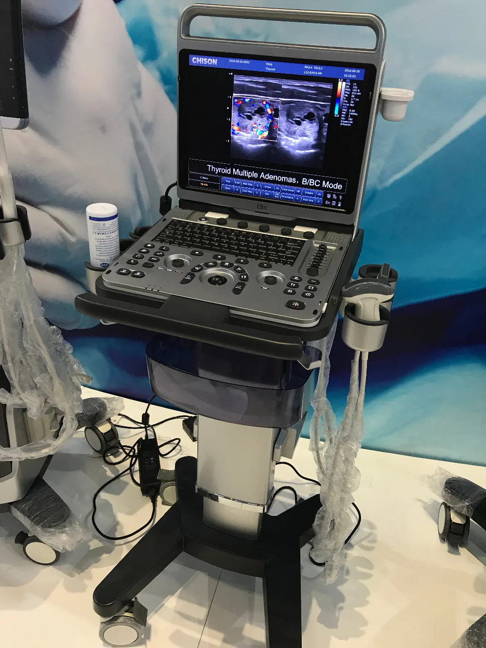 chison ebit50 便携式 msk 彩色多普勒超声与 18 mhz 线性探头