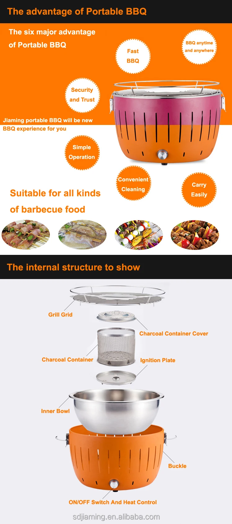 portable charcoal grill