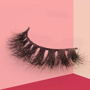 Accept custom packaging clear thin band mink eyelashes