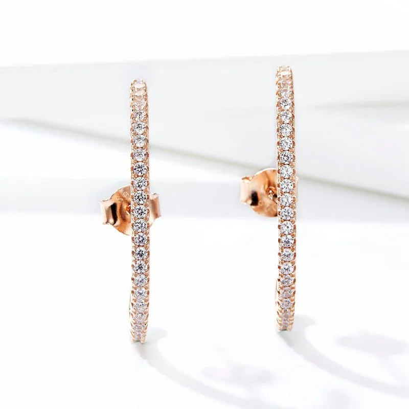 

Professional Custom Good Quality Trendy Plated Rose Gold Fashion Earrings 2020