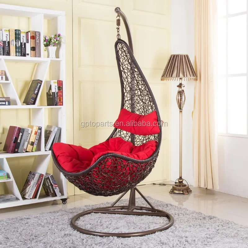 Swing Chair For Bedroom Single Seat Iron Hanging Chair Cushion