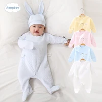 

Q014H2 Wholesale Winter Newborn 100% Organic Cotton Long Sleeve Baby Romper