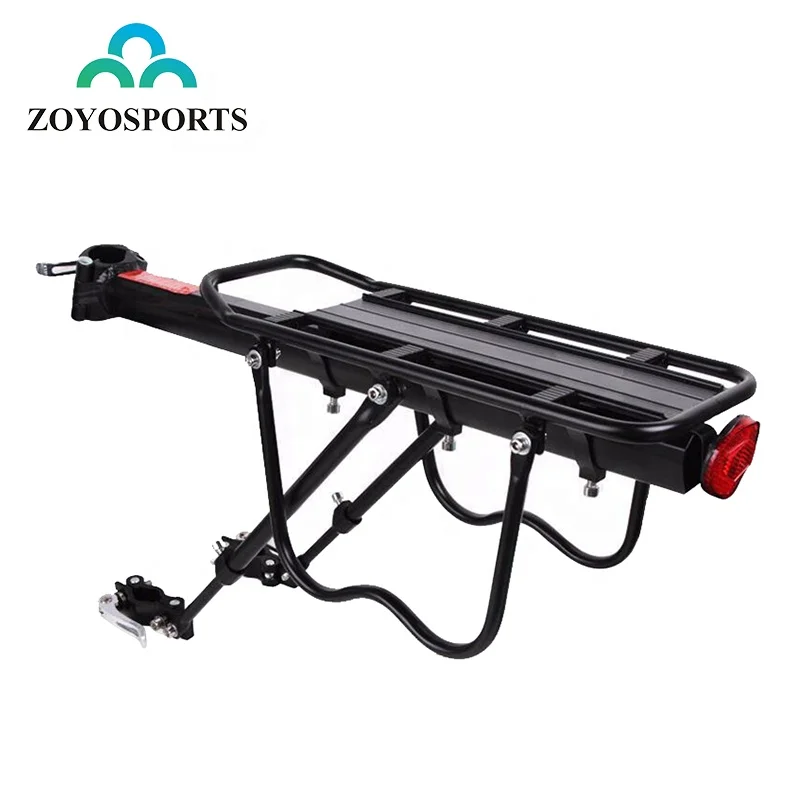 

ZOYOSPORTS Bicycle Travelling Luggage Carrier Quick Release Alloy Rear Luggage Rack, Black