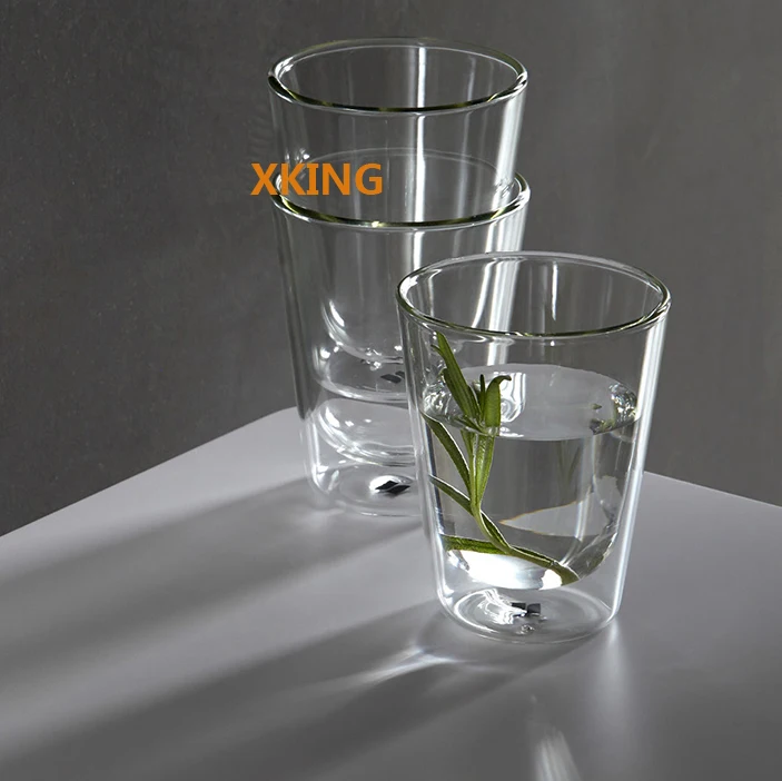 New Popular Borosilicate Double Wall Glass Coffee Cup Glass Tea Cup