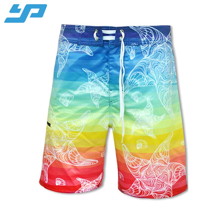 

High quality professional beautiful design colorful comfortable breathable beach shorts, Customized color
