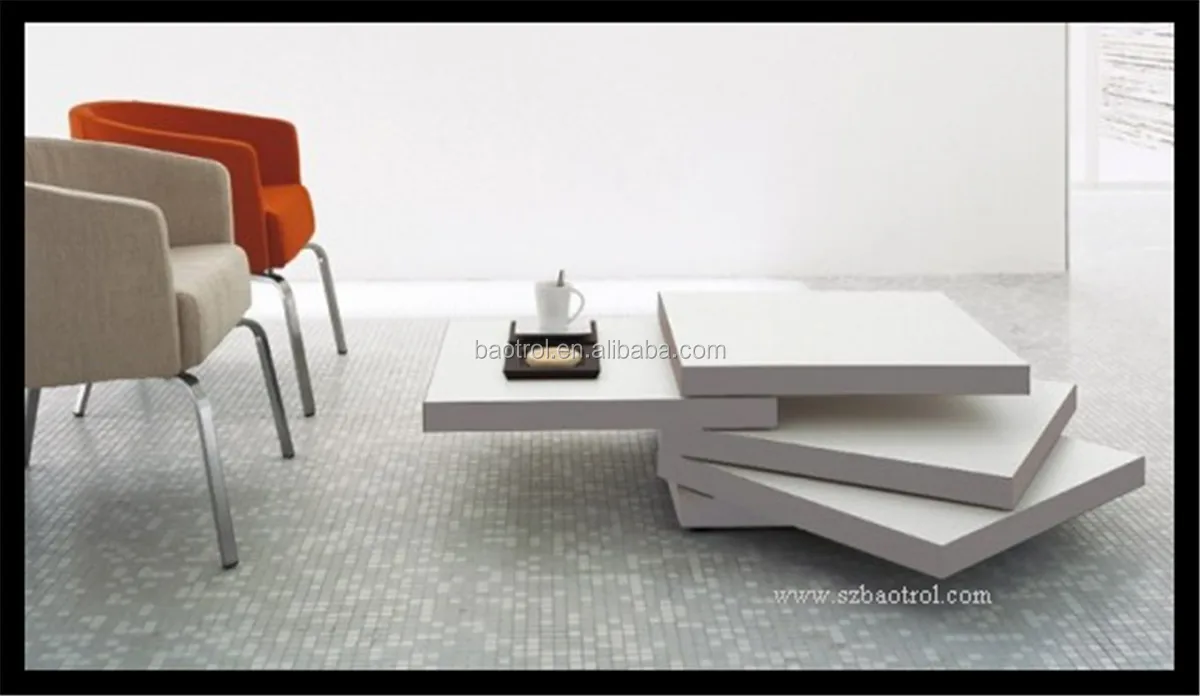 Nieuwste ontwerp zuiver wit theetafel marmeren blad thee tafel ...