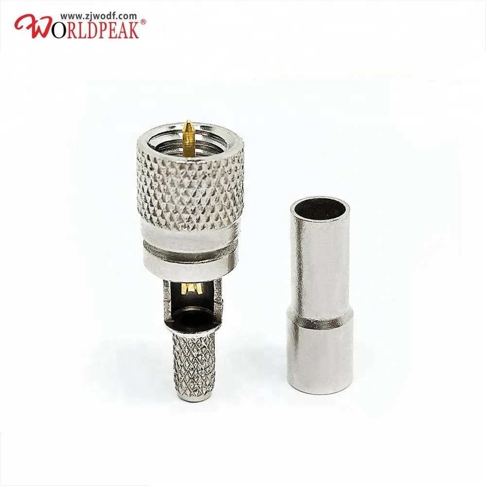 

10-32/ M5 microdot connector UNF male ( plug ) type connector crimp for RG316 RG179 coaxial cable