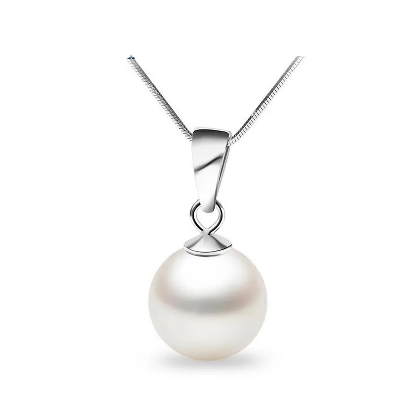 

Tryme Fine jewelry genuine 925 Sterling Silver sweet pearl necklace Free shipping, N/a