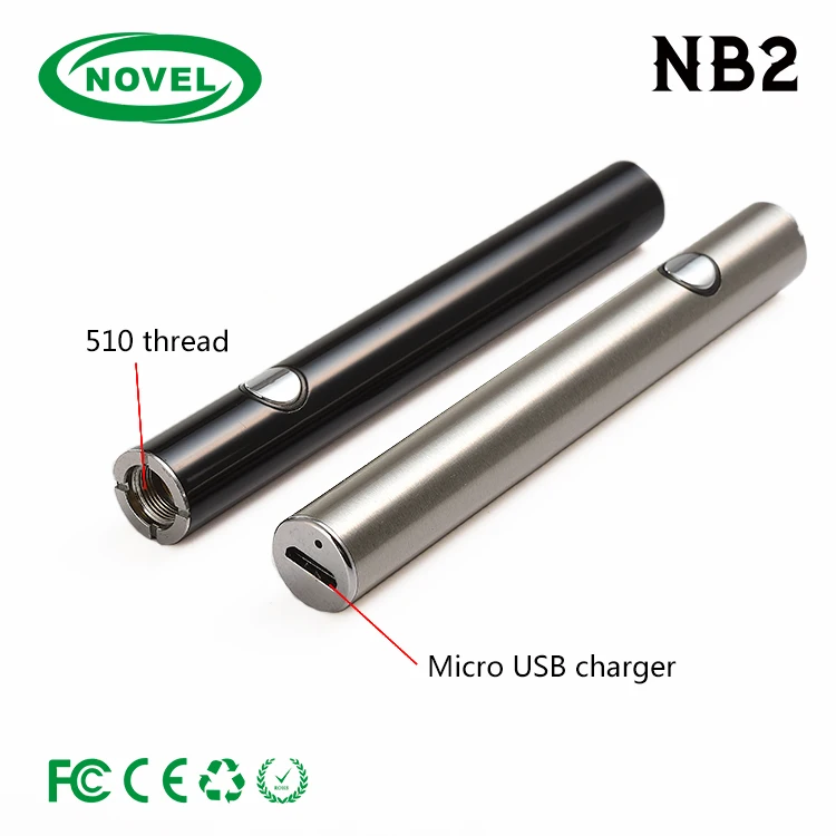 Hottest Amigo ecig max battery NB2 510 thread 380mah CBD vape pen preheating voltage adjustable vertex vape pen battery