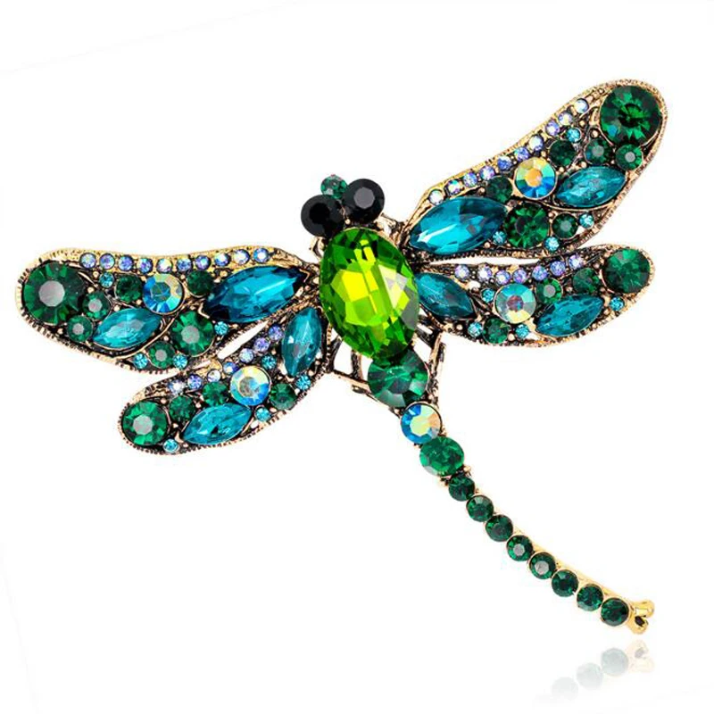 

Antique brooch corsage high-grade pin large dragonfly scarves clips animal brooch hot sale, As picture show