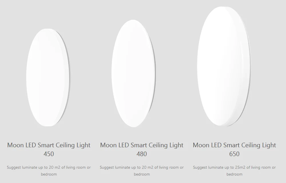 yeelight led bright moon smart ceiling light 650