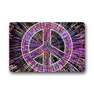 Buy Door Mat Cool Colorful Peace Sign Art Pattern Doormat