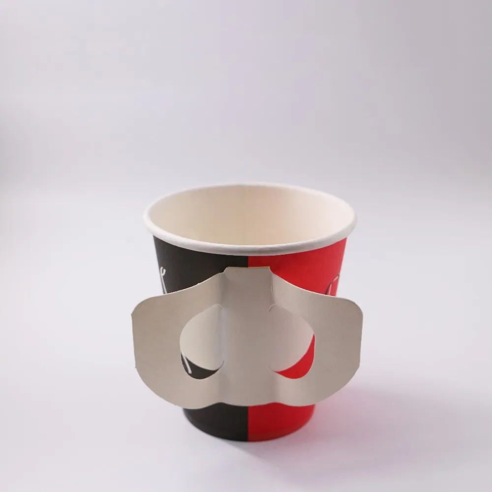 disposable paper cup with handle