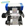 Bascocut automatic roll paper feeding cutting machine/automatic contour cut roll to toll label die cutter