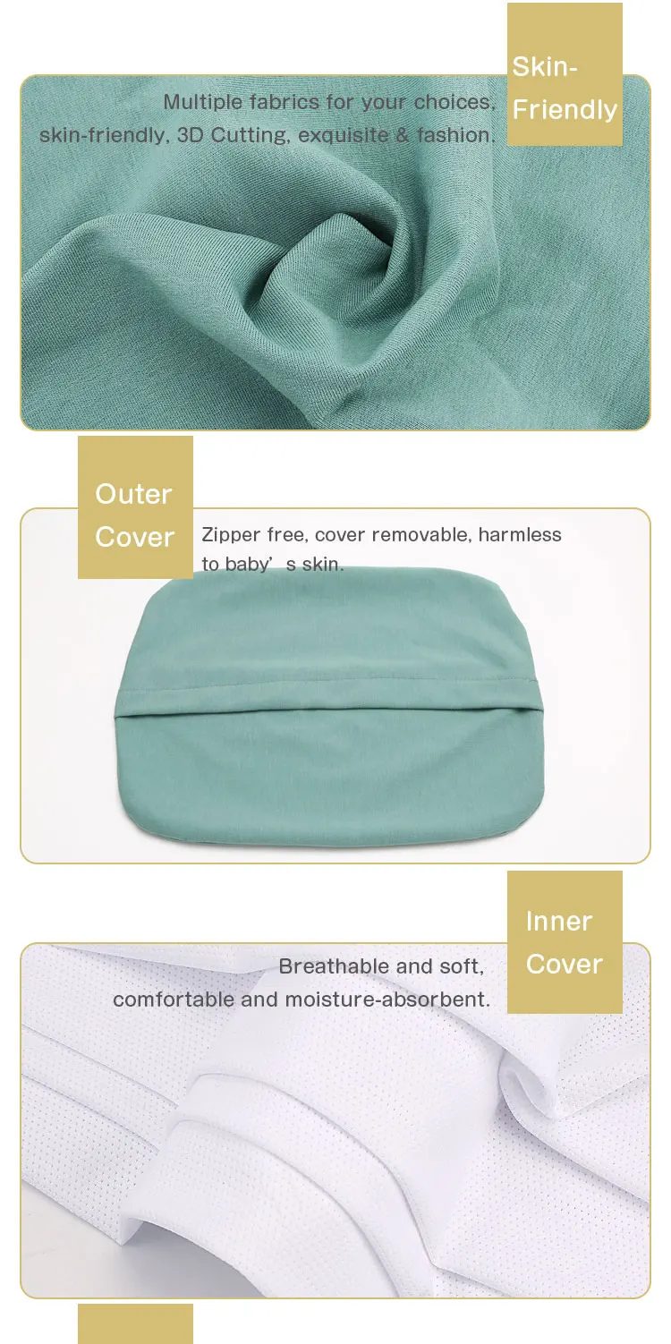 Eco-Friendly Ruber Breathable Soft Comfortable Baby Massage sleeping Latex Pillow