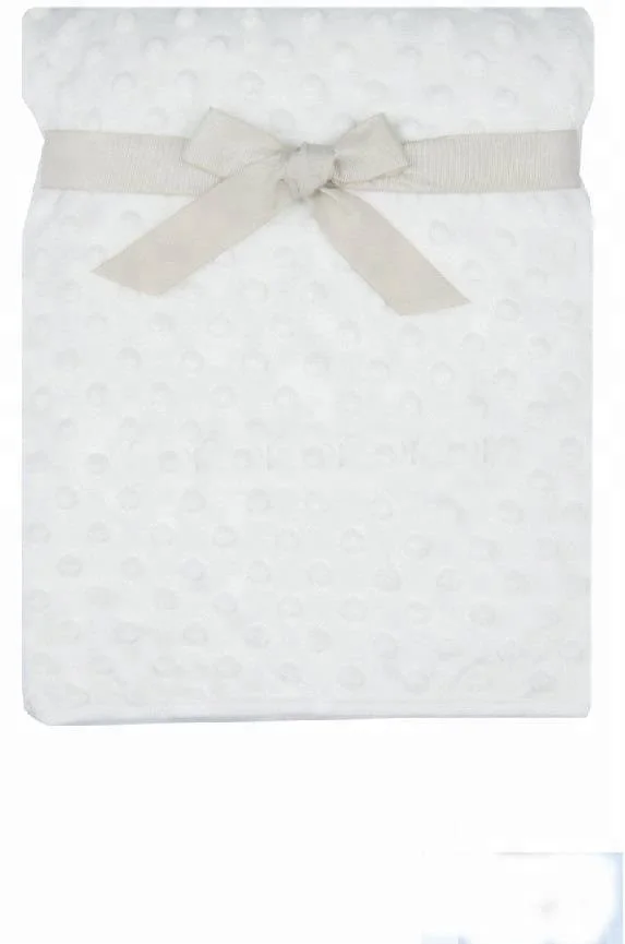 
Super soft minky dot baby blankets/swaddle 