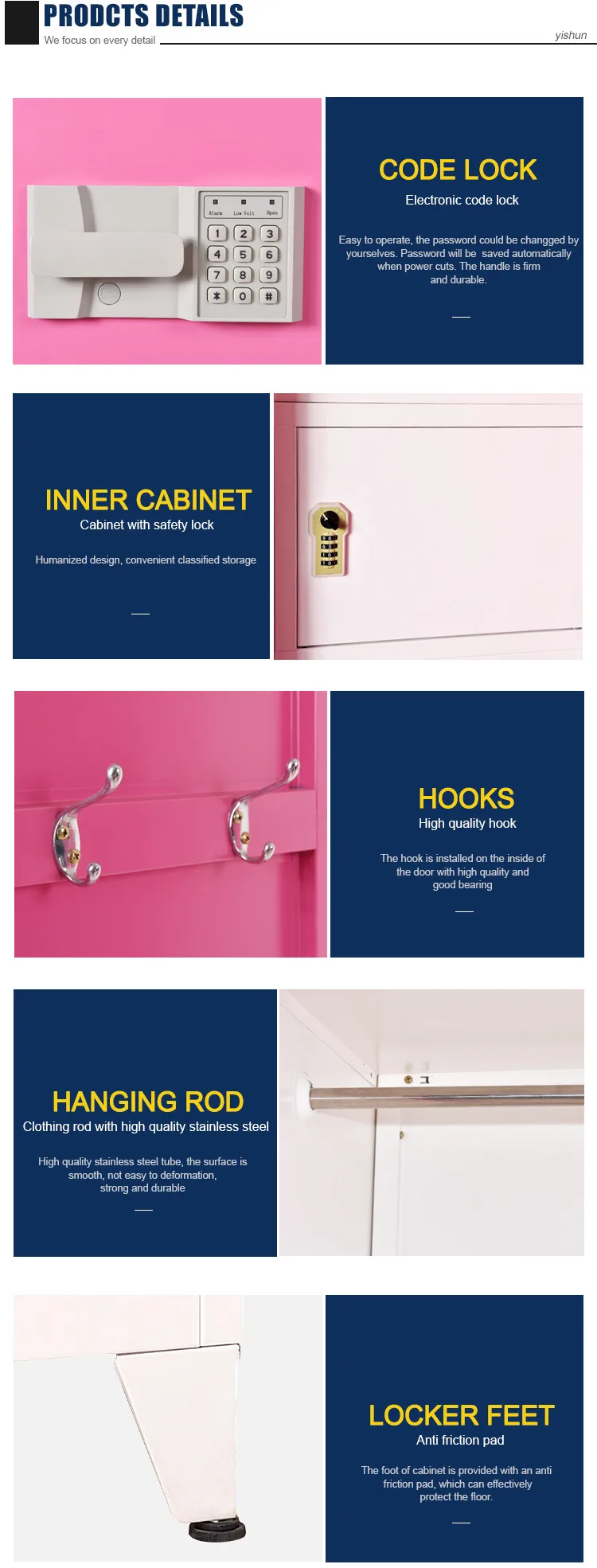 steel 2 door almirah / bedroom furniture wardrobe steel almirah