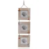 Good Selling 4x4 Inches Nautical Triple Wall Hanging photo frame with glass front