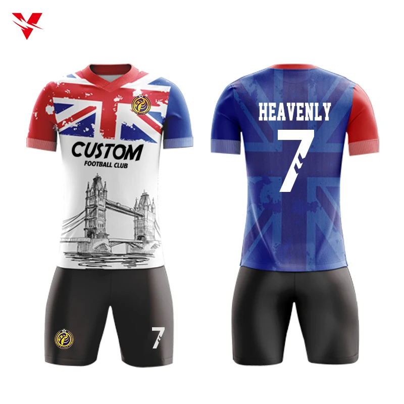 

Wholesale Cheap Custom Sports Kit W005 Football Jersey New Model, Customized color