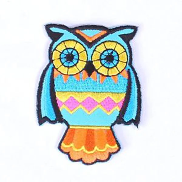 Colourful Owl The Craft Factory Applique Motif Iron on//Sew On
