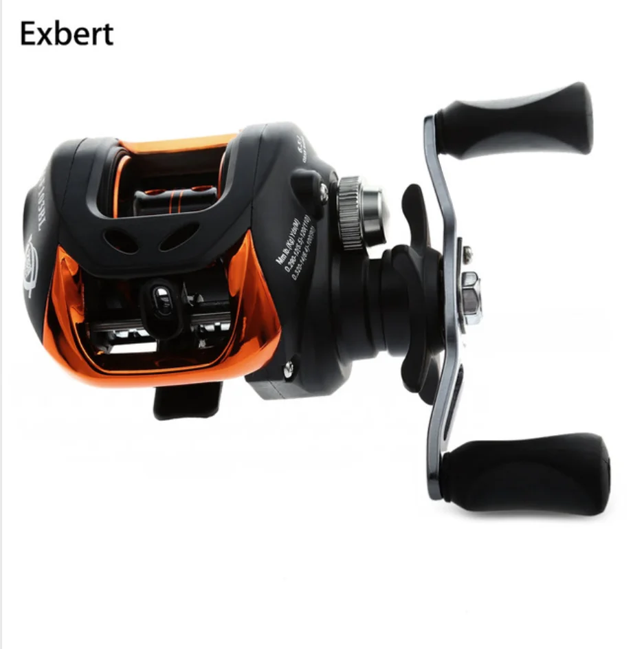 

EXbert AF103 boat bait casting fishing reel fishing reel, Black and gold