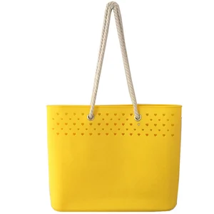 High Quality Rubber Shoulder Bag Lady Beach Silicone Tote