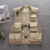 

Wholesale Waterproof Multipockets and Multifunctional Fishing Vest /Reporter Vest,Photography Vest for Men