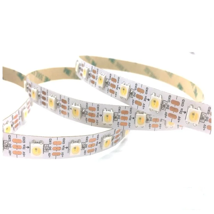 Arduino / DMX control sk6812 wwa (amber) led strip DC5V IP20 IP65 IP67 IP68 led tape EACH led addressable