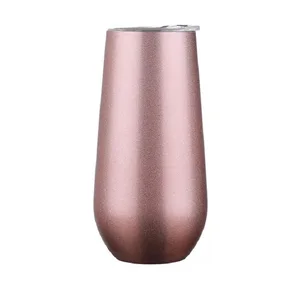 Image of Personalized Insulated Stainless Steel 6oz Champagne Tumbler Swig