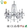 arm five Light modern clear crystal chandelier light