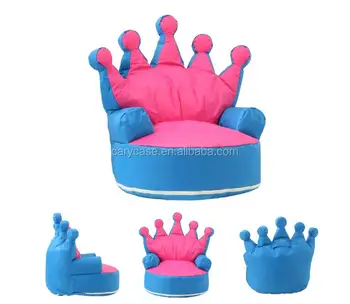 Crown Design Bean Bag Chair Kids Play Beanbag Sofa Seat High Quaity Cushion Personalized Chairs Leisure