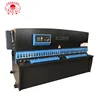 QC12K hydraulic swing beam CNC shearing machine with ball bearing lead screw backgauge