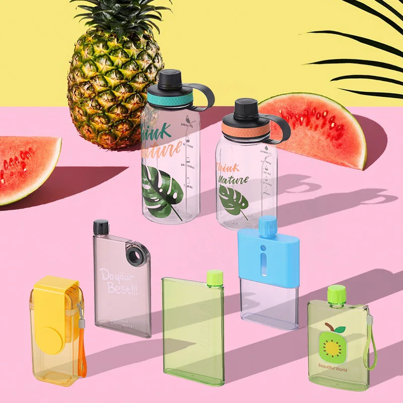 

Wholesale custom clear plastic juice water bottle for drinks with straw manufacturer, Customized color with pms no