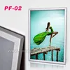 A1 B1 24X36 Advertising poster display frame round/mitred aluminum clip clap frame