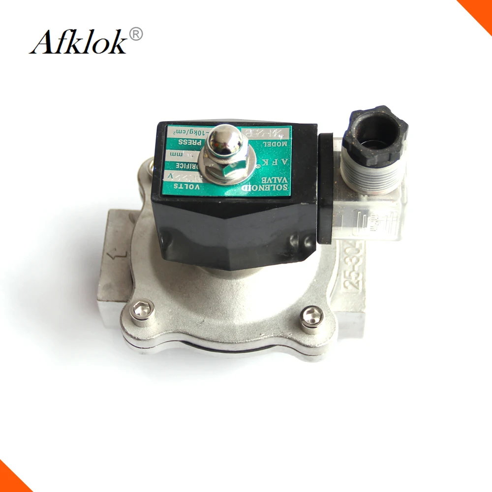 
2W-20 2 Way Normally Closed 12v DC water Air Gas 3/4inch Stainless Steel solenoid valve for water 