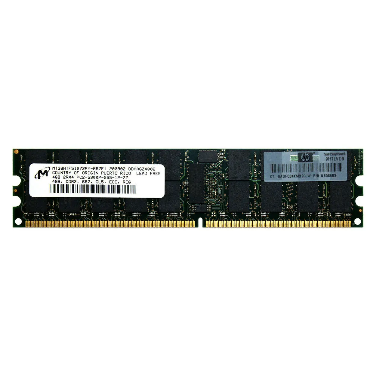 

HPE AB566BX 4GB DDR2 PC2-5300R 667MHz ECC REGISTERED SERVER MEMORY RAM